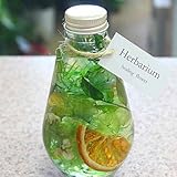 ビンの中におとじ込められたおしゃれな植物や花と液体 「ハーバリウム」s-2 「グリーン」 お祝い 誕生日プレゼントやインテリアに癒やしの空間