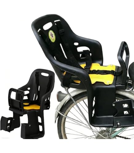Amazon | 自転車 チャイルドシート 後用子供のせ ダークブラウン