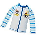 それいけアンパンマン ラッシュガード 水着 日焼け対策 海水浴 キッズ 子供用 Anpanman fo-sa18 90cm ブルー