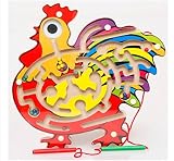 1 Pcs Parent-Child Interactive Games, Chicken Shape Magnetic Brush Maze,Attract Baby In The Maze Of 