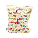 Huele漫画象パターンベビー布おむつNappy Bag洗濯可能再利用可能な防水ウェットドライバッグトートwithハンドル