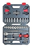 CTK84CMP Crescent 1/4-Inch and 3/8-Inch Drive 6 and 12 Point SAE/Metric Mechanics Tool Set, 84-Piece