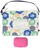 KJC エジソン ウェットティッシュポーチ ウェットティッシュポーチF フラワーブルー いつでも使いたい時にさっと片手で取り出せる!