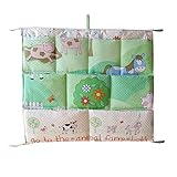 吊り下げ式ベッドサイドバッグベビーベッド用おむつ収納バッグ、M