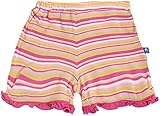 KicKeeパンツベビー女の子用フリル付きショートベビー – Island Girlストライプ カラー: ピンク