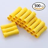 Glarks 100pcs 12-10 Gauge Butt Electrical Insulated Quick Splice Crimp Terminals Connectors [並行輸入品]