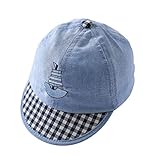 (よキーよ)Yokeeyoベビー用ハット 子供野球帽　ハンチング　鳥打帽 赤ちゃんキャップ　平つば ジャンクの模様　プリント　刺繍 男の子　女の子 紫外線 UVカット 日よけ止め 日焼け防止　マスター