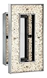 Elan 83433クロムCrushed Ice長方形Sconce – Warmホワイトmodel-83433