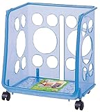 サンコープラスチック 日本製 新聞ストッカー クリアブルー