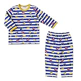 ミキハウス ホットビスケッツ (MIKIHOUSE HOT BISCUITS) パジャマ 70-7318-972 100cm 白×ブルー