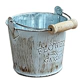 Gespout 植木鉢 鉄桶 小物入れ バケツ型植木鉢 室内装飾品 単品 観賞植物植木鉢 置物 手つくり植木鉢 収納鉄桶 復古鉄桶 田園現代スタイル ガーデン用
