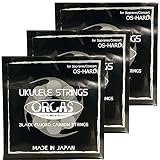 オルカス フロロカーボン ウクレレ弦 セット ソプラノ コンサート兼用 ハードゲージ ORCAS UKULELE STRINGS SOPRANO CONCERT OS-HARD (3セット)