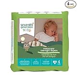 セブンスジェネレーション 無添加 ベビーおむつ（オーバーナイト）ステージ４（10～16kg）１箱　24枚 X4パック　Seventh Generation Baby Free and Clear Ov