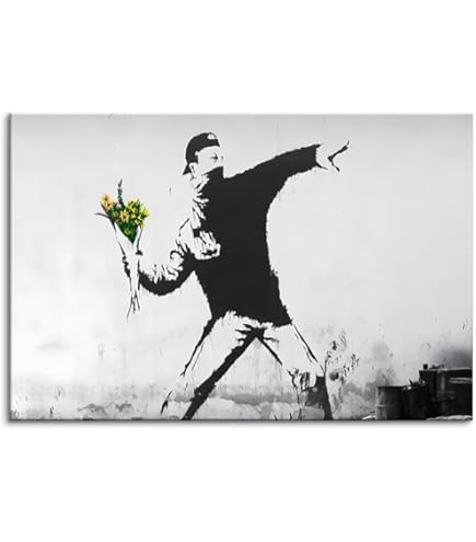 Amazon.co.jp: バンクシー Banksy ネズミ ポスター 油絵 アートパネル