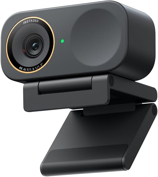 Insta360 Link 2C Pro – 4K Webcam for PC/Mac, 1/1.3” Sensor, Low-Light, Auto Framing, HDR, Directional Noise-Canceling Mics, Supports Stream Deck, Zoom, Teams, Twitch for Streaming or Meetings - 1