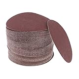 Perfk サンディング　ディスクサンドペーパー　無孔性円形研磨パッド　 丸型　６サイズ選び　100枚　5インチ　 - 120＃