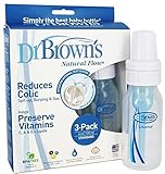 Brown's 4 oz Natural Flow Baby Bottle, 3 Pack by Dr. Brown's [並行輸入品]