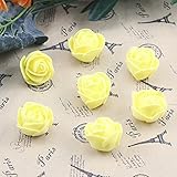 Lorny(TM) 新しい到着50PCS /バッグPE発泡ローズ手作りDIYの結婚式ホームデコレーションマルチユース造花ヘッドE0