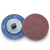 2" Roloc Aluminum Oxide Quick Change Sanding Discs 80 Grit - 25 Pack [並行輸入品]