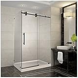 Aston sen979-tr-。。- 48 – 10 - RフレームレススライドシャワーエンクロージャW /右ベース 48" x 35" x 77.5" SEN979-TR-ORB-48-10-R 