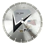 USA Made 14 Inch Diamond Concrete/Masonry Blade Laser Welded Diamond Segments 1/20mm Arbor. 12mm Seg