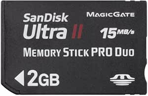 SanDisk UltraII メモリースティックPRO Duo 2GB 転送速度15MB/Sec SDMSPDH-002G-J61