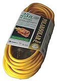 Coleman Cable 01287 16/3 Insulated Outdoor Extension Cord with Lighted End, 25-Foot [並行輸入品]