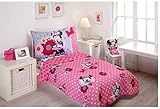 Minnie Mouse Bow Power 4-piece Toddler Bedding Set by Northwest [並行輸入品]