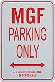 MGF駐車場のみサイン – Mini Signs理想的なのMG Enthusiast