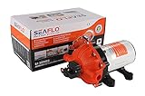 SEAFLO DC 12V 24V 5GPM 18.9LPM 60PSI ダイヤフラムポンプ (12V)