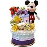 出産祝い デイズニー ミッキー マウス おむつケーキ カーター 男の子 オムツケーキ ダイパーケーキ 女の子 パンパース Sサイズ