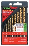 まとめ買い 2個セット「TIN 快速ドリルセット Φ1.0~10.0mm　10本組 x2セット[26816]」
