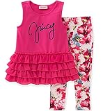 Juicy Couture Little Girls' 2 Piece Pant Set-Ruffles Pink 5 [並行輸入品]