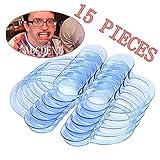 Juliu 15 Pack Dental Cheek Retractor for mouth Game Party Game,C Shape Intraoral Lip Retractor Mouth