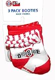 NCAA Ohio State Buckeyesベビーブーティ幼児新しいBorn 0 – 6 Mons 3 -パック