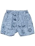 (マイファーストヒステリック) MY FIRST HYSTERIC HYSTERIC FUN TIME総柄シャンブレーショートパンツ 80cm ライトインディゴ
