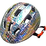 ラングスジャパン(RANGS) ラングスジュニアスポーツヘルメット ピース シルバー/ブルー SG規格合格品