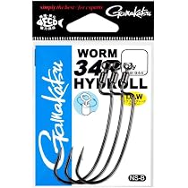 Amazon | がまかつ ワーム34R ハイドロール 6/0 | ノーブランド品