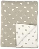 DARZZI Baby Heart Baby Blanket, Stone/Natural, 35x45 by DARZZI