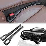 【30日間保証・返品OK】隙間クッション 車用 ブラック 2個セット マツダ車対応 CX-60 CX-5 CX-30 CX-3 CX-8 マツダ3 マツダ6 MX-30 小物落下防止 内装アクセサリー 日本人スタッフ対応 WELL-SAFE+ [並行輸入品]