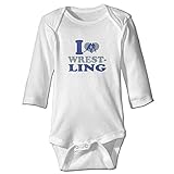 カッコいい 男の子と女の子 レスリングスポーツ 半袖ロンパース 体に合う White Size 18 Months