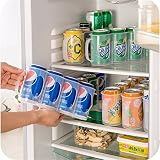 Zehuiプラスチックドリンク缶ビールストレージHolde冷蔵庫キッチンの冷蔵庫スペースセーバーオーガナイザーラック