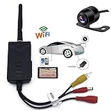 origin WIFI バックカメラ セット iPhone など スマホ 、 タブレット 対応 防水仕様 広角 映像ケーブル 付き 有線 / 無線 両方 対応 WBK903-BK200