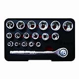 Astro 7447 3/8-Inch Drive Wobble Head Ratchet/Socket Set, 18-Piece [並行輸入品]