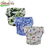 Ohbabyka 3層トレパン3枚セット ベビー トレーニングパンツ ベビー服 ブルマトレパン 子供 (XLK050610)