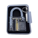 otedesクリスタルProfessional Visible Cutawayの南京錠ロックforロックスミスロックトレーニングトレーナーwith 2キーGood for Beginners