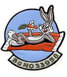 ワッペン キャラクター コミカルラビット BUNO 33958 ウサギ アメカジ アイロンワッペン 刺しゅう アップリケ パッチ