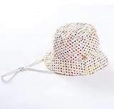 LeafIn キッズハット 子供向けクロッシェ リボン付き ブルトン チューリップハット (XL（頭囲：52cm）, ハート柄)