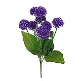 Hommy 造花　人工　アジサイ　花　絹　植物　結婚式　パーティー　庭　装飾　　紫