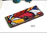 Pu Wallets For Coin & Photo Girl Long Handmade Money Clips Ladies Graffiti Hasp Clutch Purse Female 